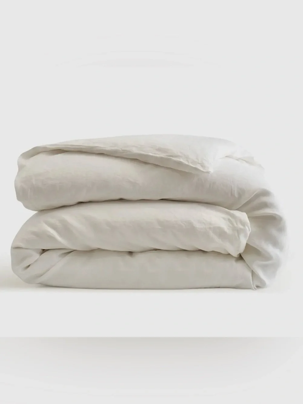 NWOT Quince European Linen 1 Pc Duvet Cover, Full/Queen (White)